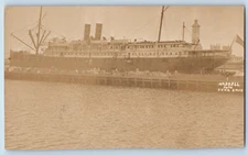 Postcard View of Big Steamer Hut c1940's Posted Vintage RPPC Photo Madsell