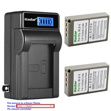 Kastar Battery LCD Wall Charger for Olympus BLS-5 Olympus E-PL7 EPL7 Camera