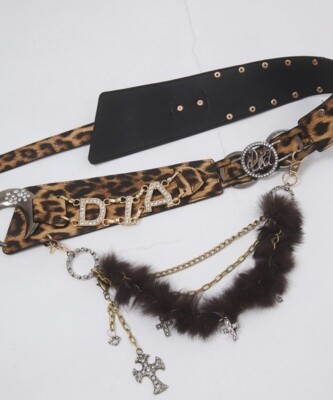 DIA d.i.a. Revival Belt Moon Buckle Belt Leopard Gal Japan NEW | eBay