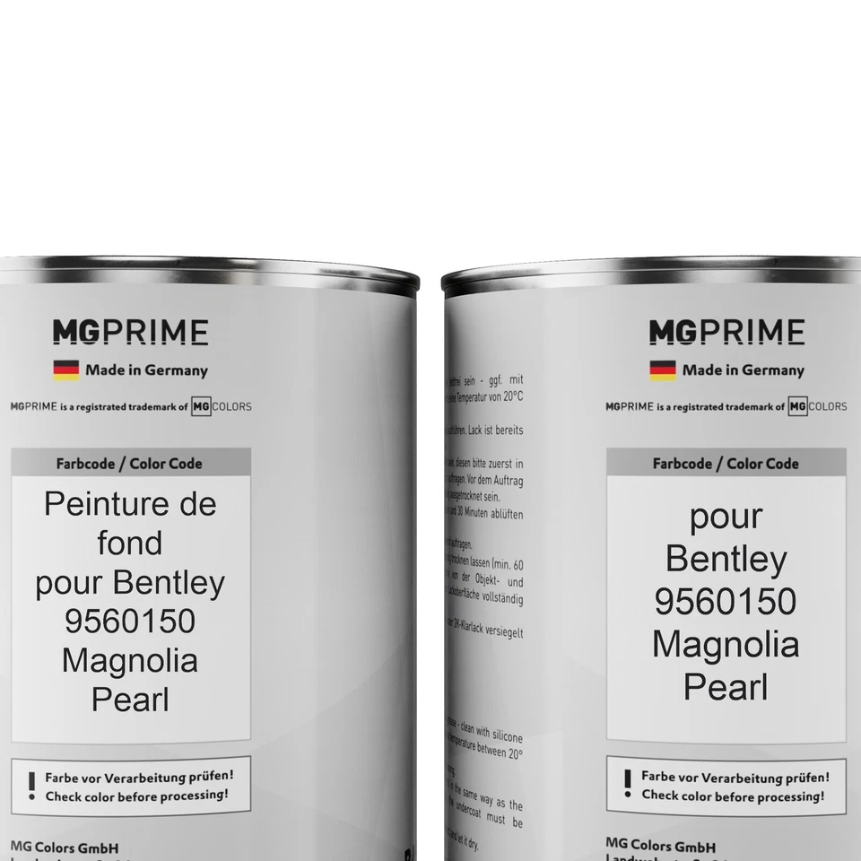 Peinture voiture kit de pot pour Bentley 9560150 Magnolia Pearl 3,5L - Photo 2/4