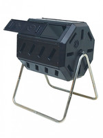 Yimby Tumbler Composter Color Black Two Chambered Adjustable Air Vents 37gal Cap Yimby Tumbler Composter Color Black Two Chambered Adjustable Air Vents 37gal Cap