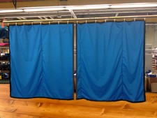 Lot of 2 Royal Blue Curtain/Stage Backdrop, Non-FR, 10 H x 10 W