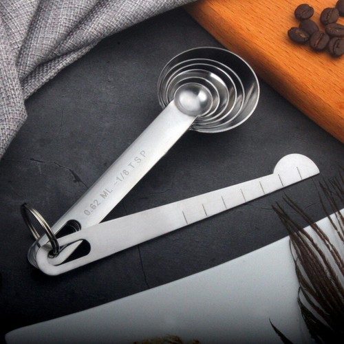 Stainless Measuring Steel 18/8 Spoons Set Cups and quality-01Piece Heavy Duty - Picture 6 of 12
