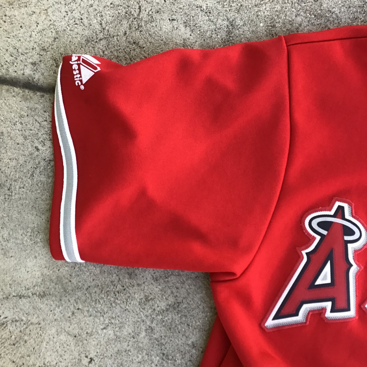 MLB エンジェルス　ジャージ　L NWT Majestic Authentic MLB Anaheim Angels Gray Baseball