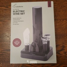 Rabbit 6 Piece Electric Wine Set NEW in box.