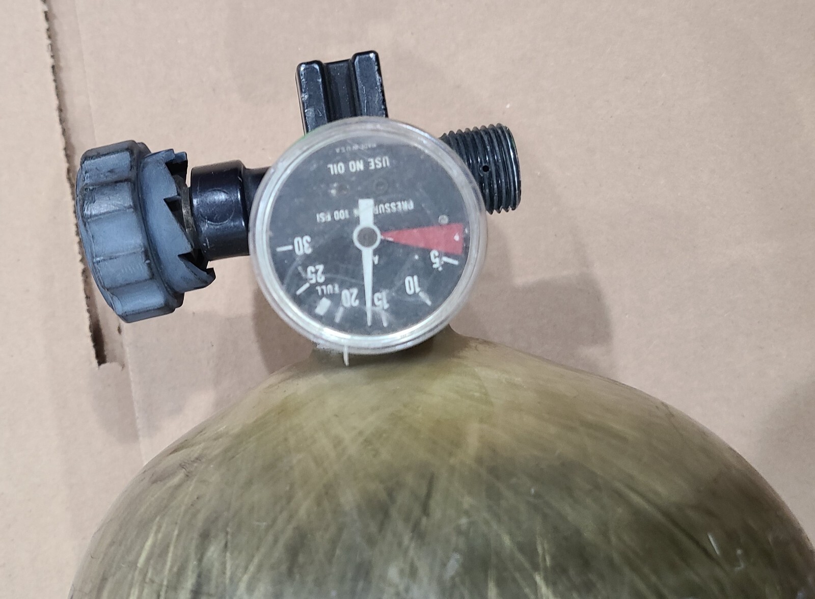 MSA Stealth L30 2216psi 30 min, SCBA Cylinder Tank + valve & Gauge Mfr