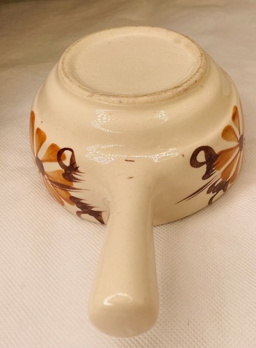 Vintage Ceramic Dish Soup Dip bowl Handle Cover Aztec Mexican Decoration Floral - Picture 8 of 11