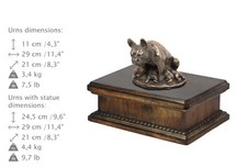 Franz&ouml;sische Bulldogge Type 2, exclusive Urne, Kalte Bronze, ArtDog, DE