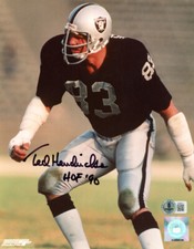 TED HENDRICKS SIGNED AUTOGRAPHED 8x10 PHOTO + HOF 90 OAKLAND RAIDERS BECKETT BAS