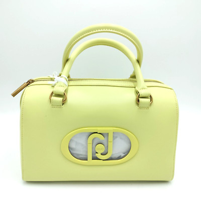 LIU JO BORSA A BAULETTO CON TRACOLLA REMOVIBILE IN ECOPELLE GIALLO ENDIVE AA4271