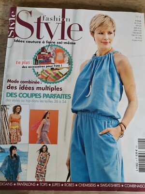 Magazine De Mode Vintage - Patrons De Pantalons, Vestes, Jupes, Robes Tailles 36 à 54, Occasion