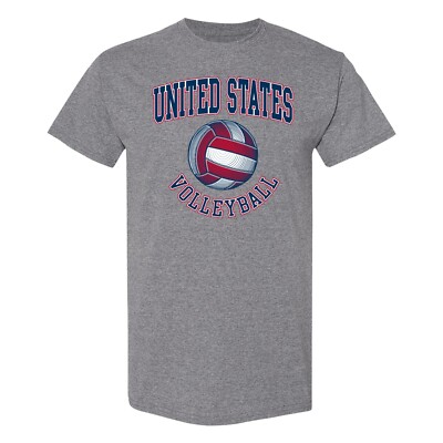 USA Volleyball T-Shirt - Graphtie Heather