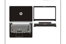 flower wood Printed Laptop decal Skin for 14" HP ProBook 640 G1 Laptop