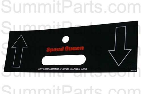 UPPER LINT DRAWER OVERLAY FOR SPEED QUEEN - 70114701