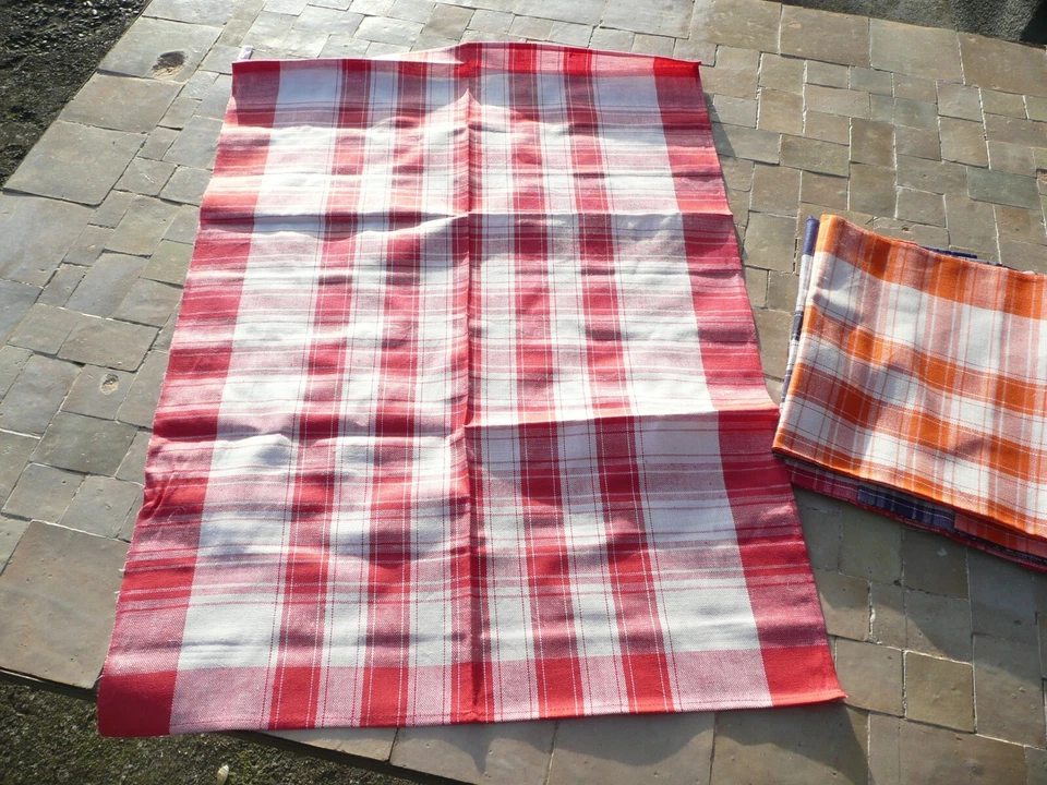 6 torchon en métis rayé origine CHOLET - Photo 4/4