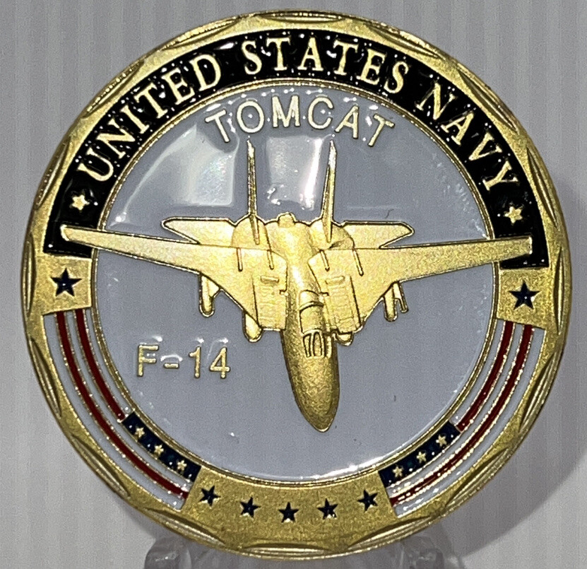 UNITED STATES Navy F-14 Tomcat Challenge New Coin In An Airtight