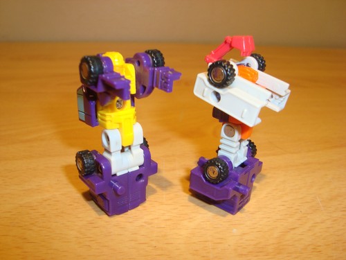 Vintage TRANSFORMERS G1 GRIT/KNOCKOUT Combiner Figures HASBRO Constructor Squad - Picture 10 of 11