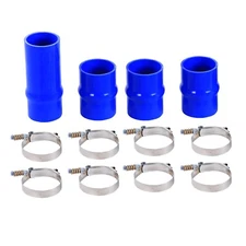 Blue Intercooler Boot Silicone Hose with Clamps Kit For 2003-2007 Dodge Cummins