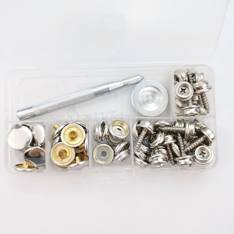 62Pcs Stainless Steel Canvas to Screw Press Stud Snap Kit Boat Cover Set OZ eBay