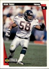 1997 NFL Football #183 Jessie Tuggle Upper Deck Card