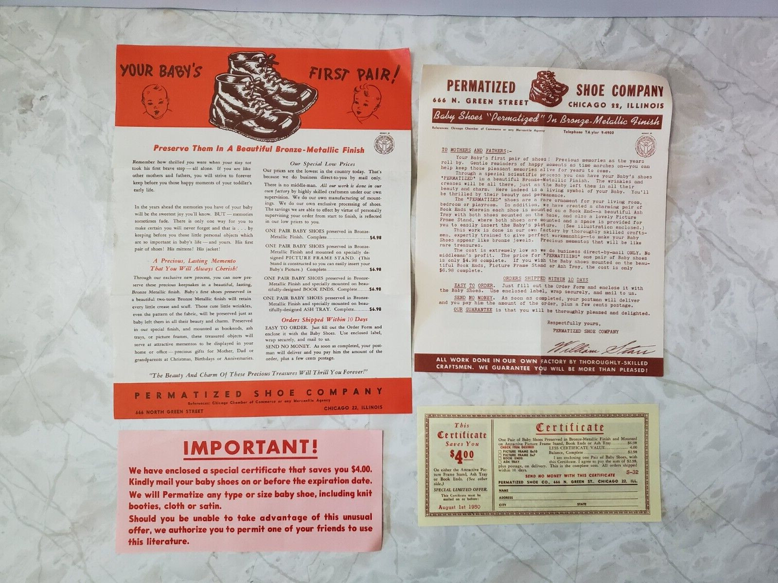 Ad Coupon Permatized Shoe Co Chicago Il