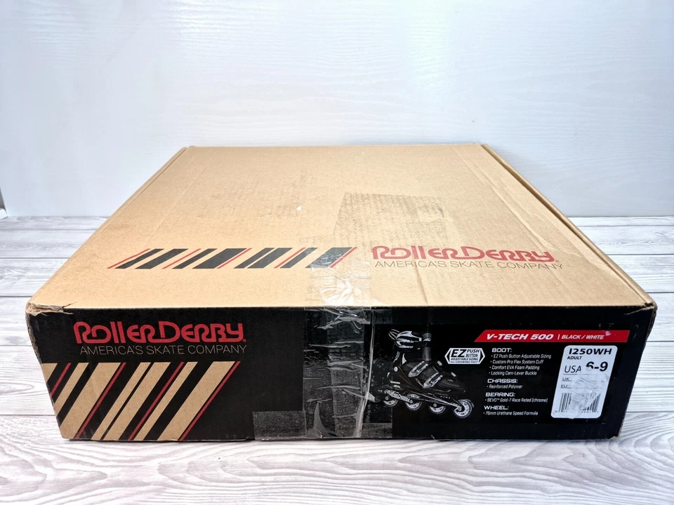 Roller Derby V-Tech 500 Inline Skates with Adjustable Sizing Uk 4-6 - Image 2 of 4