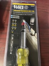 Klein Tool Patch Panel Punchdown Screwdriver Multi-Bit Tool