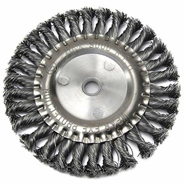 6Inch Knotted Twisted Wire Wheel Heavy Duty Industrial & Scientific