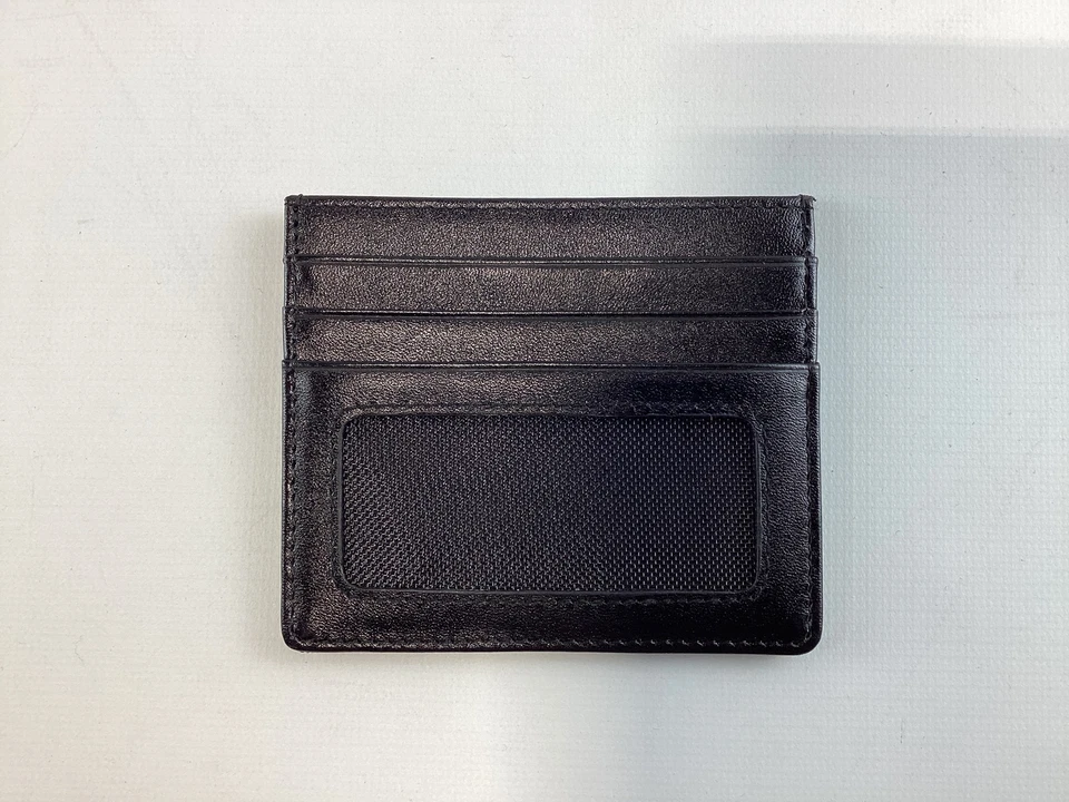 Cartera con tarjetero de cuero negra Rioni NUEVA Foto 2 de 3