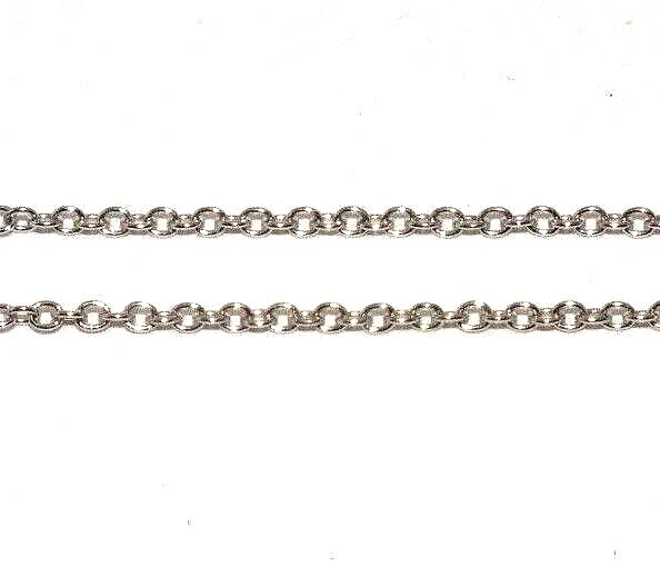 Pendente Doppio A Cuore In Oro Bianco 9 Carati Con Diamanti Su Una Catena A Cavo - Immagine 4 di 4