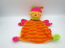 * Schmusetuch - Müller / Beauty Baby Schmetterling orange gestreift ca.26cm