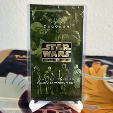 Star Wars CCG EMPTY Dagobah Booster Pack Wrapper With Top Loader