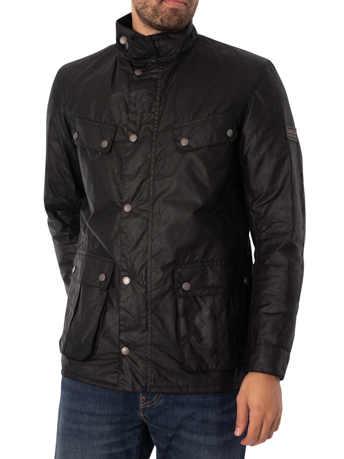 Мужская куртка Barbour International Tourer Duke Wax черная 59090₽