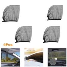 4Pcs Car Side Window Sun Shades Window Sunshades Privacy Curtains For Camping