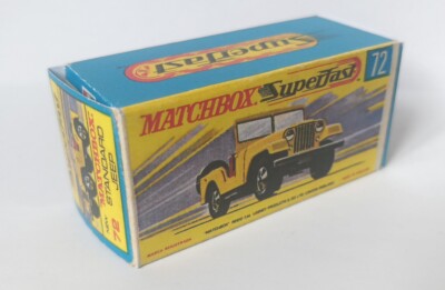 Matchbox Superfast #72c 1:63 Standard Jeep Repro ''H'' Box Lesney Series-75 