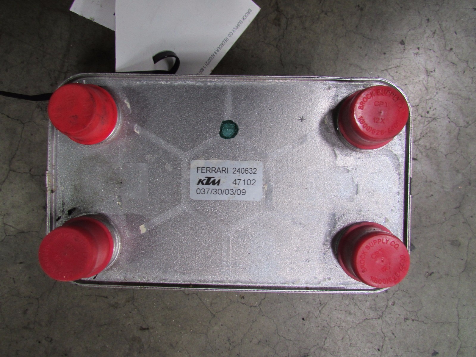 Ferrari California, Oil Heat Exchanger, Used, P/N 240632