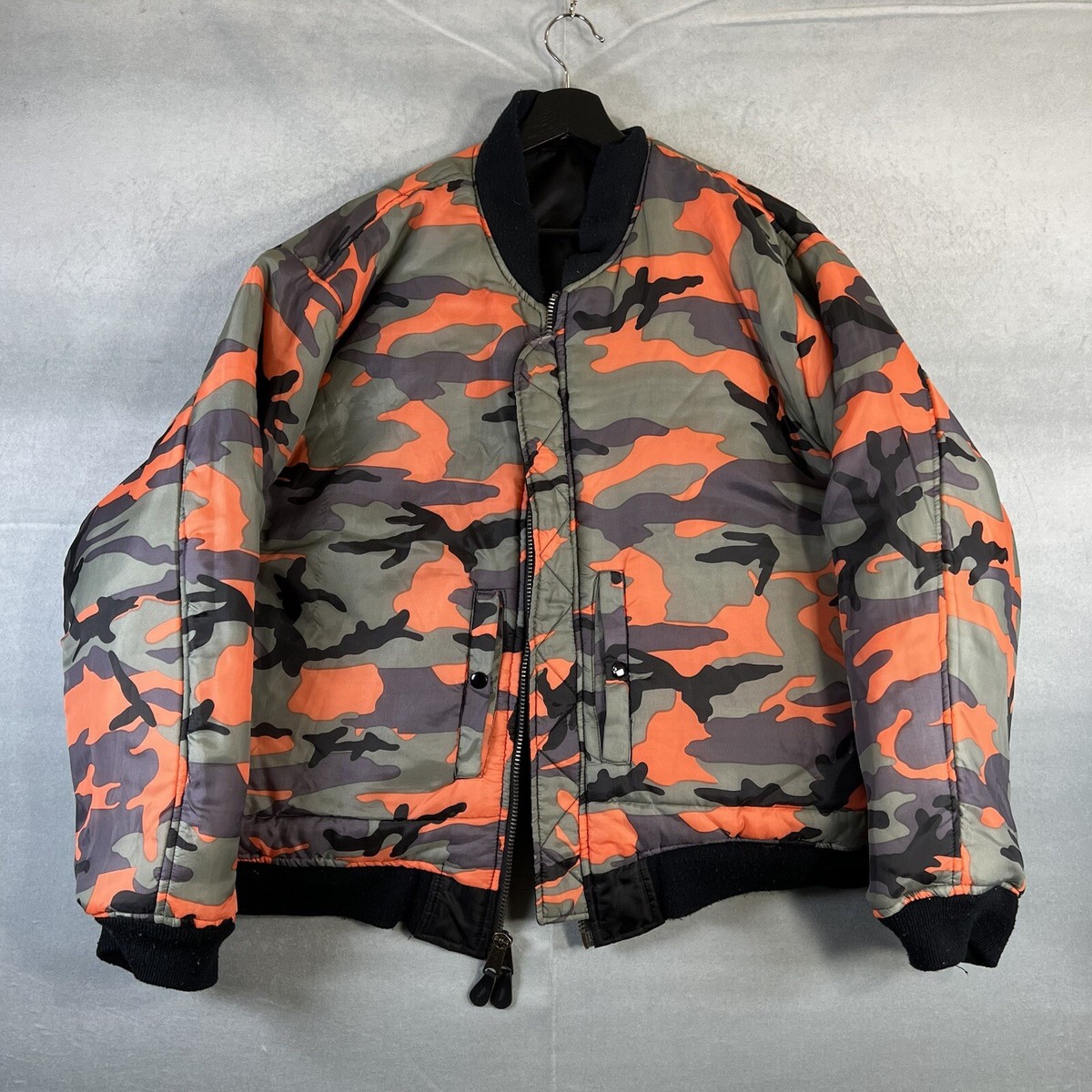 90s usa製 ALPHA ma-1 bomber jacket camo SOLD OUT/ĐÃ BÁN‼️ 'REALLY RARE' VINTAGE 80s ALPHA MA-1 CAMO