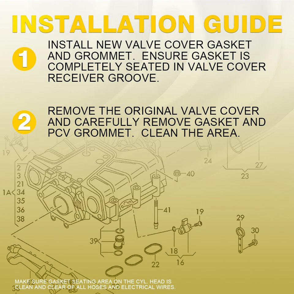 Juego de juntas superiores inferiores colector de admisión de cilindro para Buick para Chevy 12673301 Foto 3 de 4