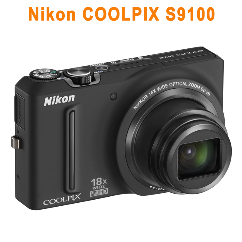 Nikon COOLPIX S9100 12.1 MP CMOS Digital Camera 18x Wide Zoom