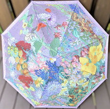Vintage Retro Garden Pattern, Folding Umbrella With UV Protection, 8 ribs