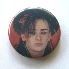 Culture Club, Boy George, Pin/Button, VINTAGE 1980's