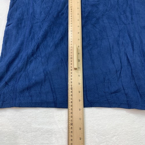 LL Bean Pullover Mens M Blue Fleece 1/4 Zip Comfort Soft Outdoor RSG Logo - Picture 9 of 10