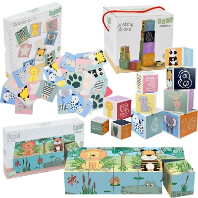 Kids Memory Game Nesting Stacking Blocks Set Puzzle Set