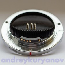 Olympus OM to Nikon F lens mount with Dandelion chip.Read description OM Nikon.