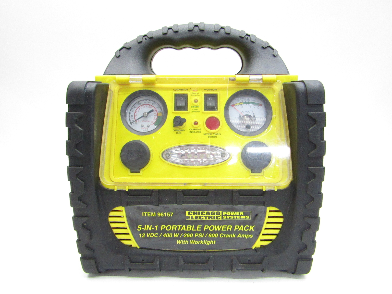Chicago Electric 96157 5inOne 400W 260PSI Portable Power Pack eBay