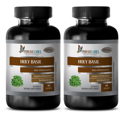 cholesterol care - HOLY BASIL 745mg - holy basil concentrate - 2 Bottles