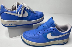Nike AF1 '07 Low Womenâs Sz 8 315115-414 UNC University Blue White | eBay