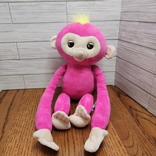 Wow Wee FINGERLINGS Pink Monkey Plush SOUNDS Stuffed Animal Toy Hugs 2018 Works