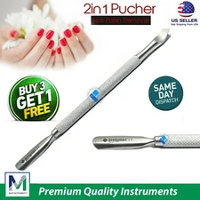 Cuticle Pusher Remover Nail Cleaner Manicure Pedicure Tool Stainless Steel 