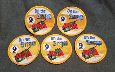 LMH Patch APA American Poolplayers Pool 9 ON SNAP 9-BALL Break Award LOT of 5